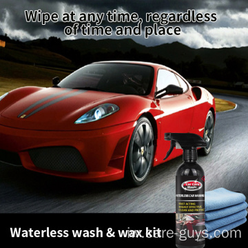 מוצר ניקוי מכוניות לשטוף ושעווה ללא מים